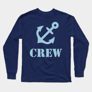 Crew (Anchor / Crew Complement / skyblue) Long Sleeve T-Shirt